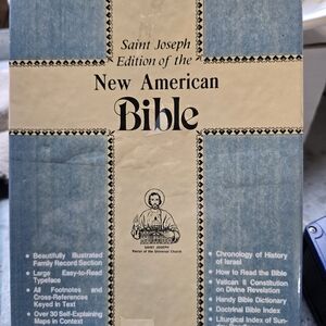 Saint Joseph New American Bible - Blue and Cream